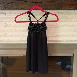 Express Black Floral Tank 🐧